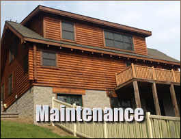  Rockbridge, Ohio Log Home Maintenance